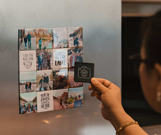 Set of 9 Custom Photo Magnets - Support Outreach with Personalized Photo Magnets | Fundraising Magnets | Meaningful Keepsake Gift | Photo Magnets for Nonprofit Fundraising